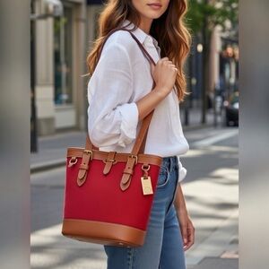 Vintage Dooney & Bourke Cabriolet Bucket Shoulder Bag